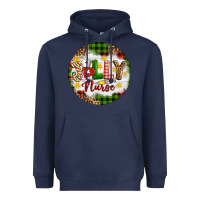 Navy Christmas Jolly Nurse Heavyweight Hoodie - Artiststas