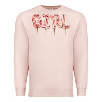 Pale Pink Girl balloon Premium Sweatshirt - Artiststas