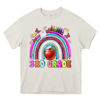 Cream 3 rd grade Heavy Core Tee - BundleAndBundleShop