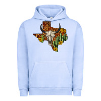 Pigment Grape Ice bull skull texas map western Urban Hoodie - BarkalooDesign