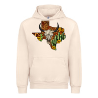 Sandshell bull skull texas map western Urban Hoodie - BarkalooDesign