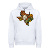 White bull skull texas map western Urban Hoodie - BarkalooDesign