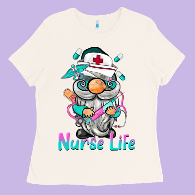 Nurse Life  Gnome Ladies Tee Designed By Barkaloodesign