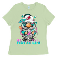 Matcha nurse life  gnome Ladies Tee - BarkalooDesign
