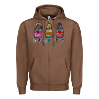 Chestnut Happy Easter Zipper Hoodie - CowhideDigitalArt