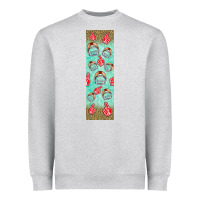 Heather Grey american football with lightning bolt  pen wrap Heavyweight Sweatshirt - BundleAndBundleShop