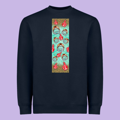 American Football With Lightning Bolt  Pen Wrap Heavyweight Sweatshirt Designed By Bundleandbundleshop