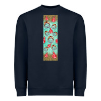 Navy american football with lightning bolt  pen wrap Heavyweight Sweatshirt - BundleAndBundleShop