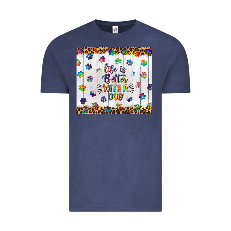 Life Is Better With A Dog Tumbler Tbs Vintage Tee by TumblerDesignByShophia | Teevron