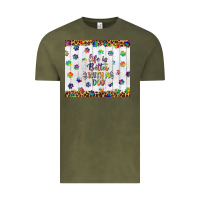 Vintage Olive life is better with a dog tumbler tbs Vintage Tee - TumblerDesignByShophia