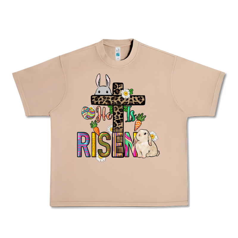 He Is Risen Easter Day Urban Heavy Tee by HowdyJamesFarm | Teevron