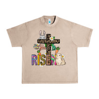French Oak He is risen Easter Day Urban Heavy Tee - HowdyJamesFarm