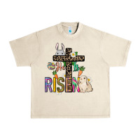 Sandshell He is risen Easter Day Urban Heavy Tee - HowdyJamesFarm