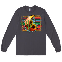 Smoke turquoise desert moon serape background Long Sleeve Tee - Jasminsmagicworld