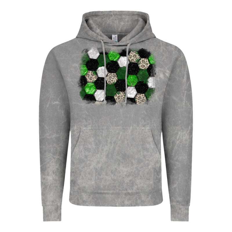 Soccer Leopard Glitter Background Vintage Hoodie by HowdyJamesFarm | Teevron