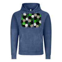 Vintage Denim Soccer leopard glitter background Vintage Hoodie - HowdyJamesFarm