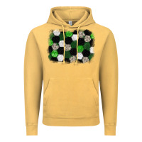Vintage Mustard Soccer leopard glitter background Vintage Hoodie - HowdyJamesFarm