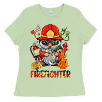 Matcha firefighter gnome Ladies Tee - BarkalooDesign