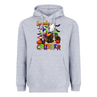 Heather Grey spooky cruhser with monster truck Heavyweight Hoodie - Artiststas