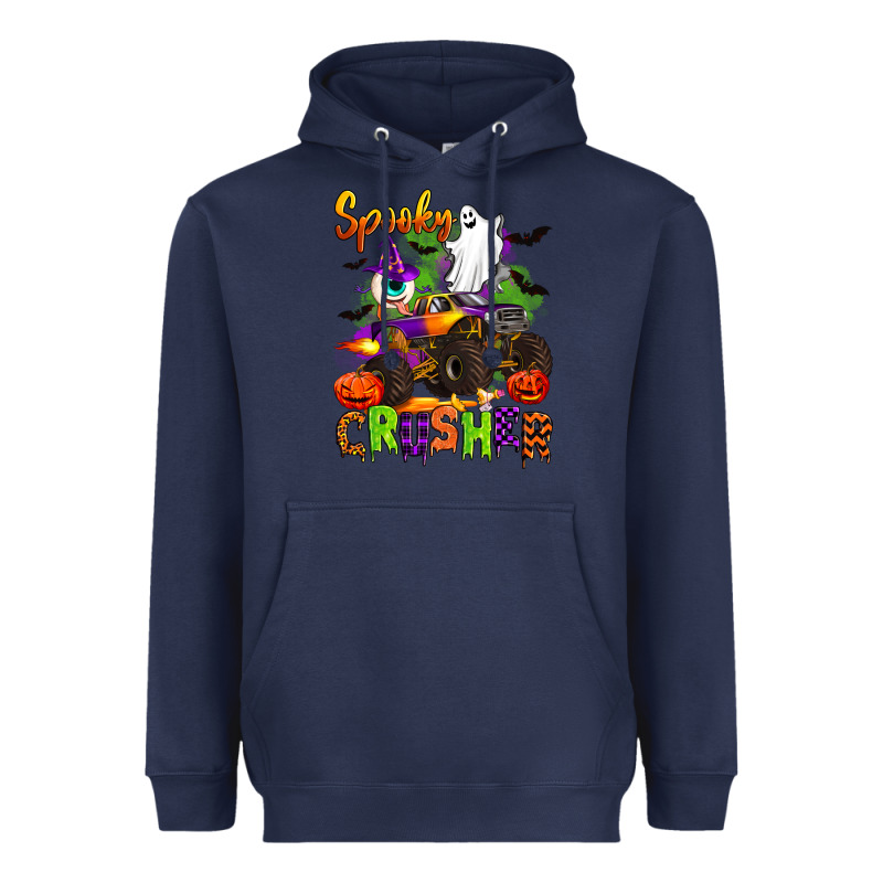 Spooky Cruhser With Monster Truck Heavyweight Hoodie by Artiststas | Teevron
