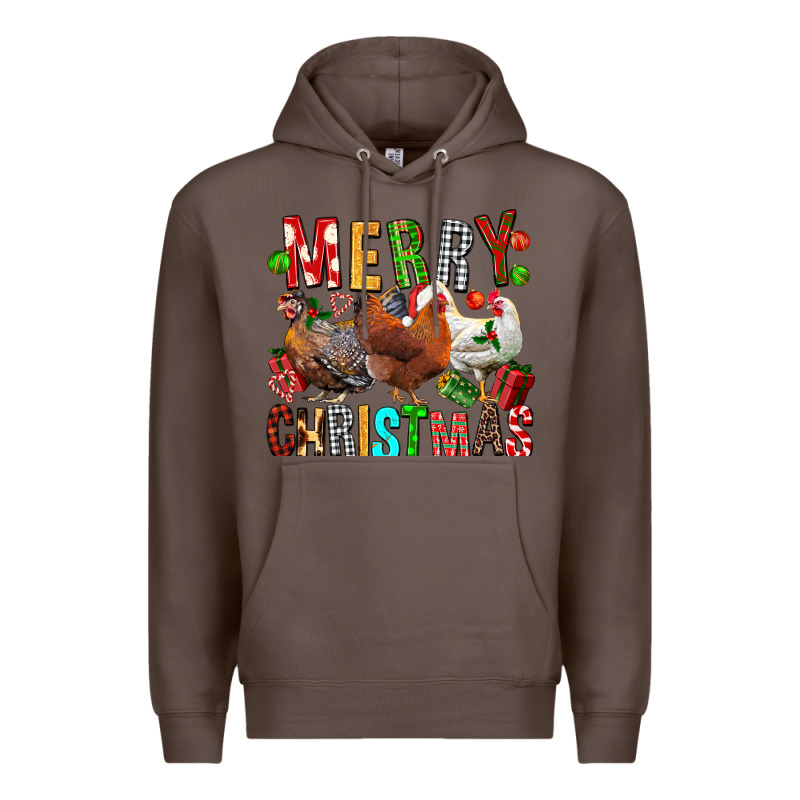Merry Christmas Chickens Premium Hoodie by FaDigitalArtStudio | Teevron