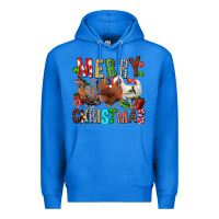 True Royal Merry christmas chickens Premium Hoodie - FaDigitalArtStudio