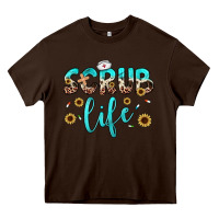 Chocolate Brown scrub life Heavy Core Tee - JahusDesignShop