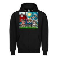 Black happy easter Zipper Hoodie - CowhideDigitalArt