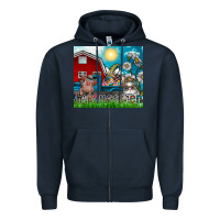 Navy happy easter Zipper Hoodie - CowhideDigitalArt
