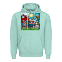Seafoam happy easter Zipper Hoodie - CowhideDigitalArt