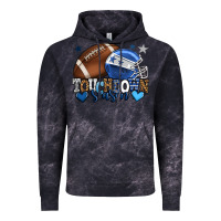 Touchdown Season American Football Blue Team Color Vintage Hoodie | Teevron
