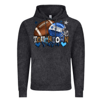 Vintage Black Touchdown season American Football blue team color Vintage Hoodie - HowdyJamesFarm