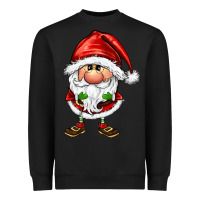 Black santa gnomes Heavyweight Sweatshirt - FaDigitalArtStudio