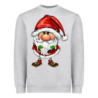 Heather Grey santa gnomes Heavyweight Sweatshirt - FaDigitalArtStudio