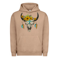 Pigment Burro bull skull western Urban Hoodie - BarkalooDesign