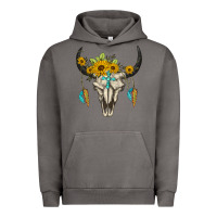Pigment Tornado bull skull western Urban Hoodie - BarkalooDesign