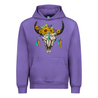 Tulip bull skull western Urban Hoodie - BarkalooDesign