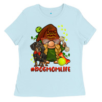 Baby Blue dog mom  life gnome Ladies Tee - BarkalooDesign