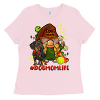 Bubblegum Pink dog mom  life gnome Ladies Tee - BarkalooDesign