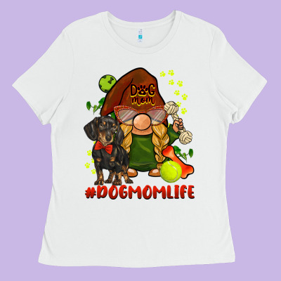 Dog Mom  Life Gnome Ladies Tee Designed By Barkaloodesign