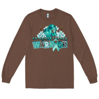 Chestnut ovarian cancer warrior Long Sleeve Tee - CowGirlArtShop