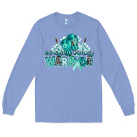Colony Blue ovarian cancer warrior Long Sleeve Tee - CowGirlArtShop