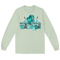 Matcha ovarian cancer warrior Long Sleeve Tee - CowGirlArtShop
