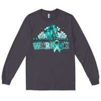 Smoke ovarian cancer warrior Long Sleeve Tee - CowGirlArtShop