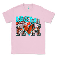Bubblegum Pink Basketball Mom Classic Tee - NancyCooperArtShop