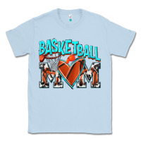 Dusty Blue Basketball Mom Classic Tee - NancyCooperArtShop