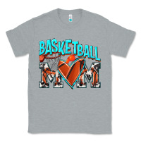 Heather Grey Basketball Mom Classic Tee - NancyCooperArtShop