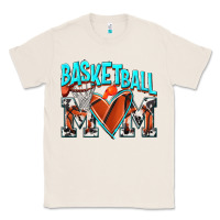 Natural Basketball Mom Classic Tee - NancyCooperArtShop