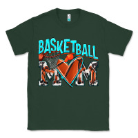Sports Green Basketball Mom Classic Tee - NancyCooperArtShop