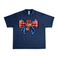 Navy bow Urban Heavy Tee - JahusDesignShop